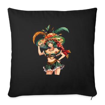 Fiesta mexicaine Cinco De Mayo - Housse de coussin décorative 45 x 45 cm - noir - Devant