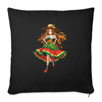 Mexikanische Fiesta Cinco De Mayo - Sofakissenbezug 45 x 45 cm - Schwarz - Vorne