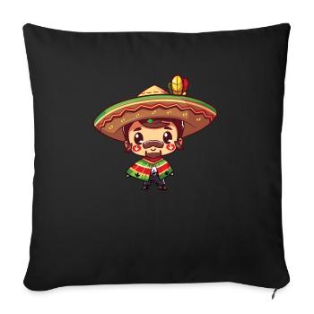Mexikanische Fiesta Cinco De Mayo - Sofakissenbezug 45 x 45 cm - Schwarz - Vorne