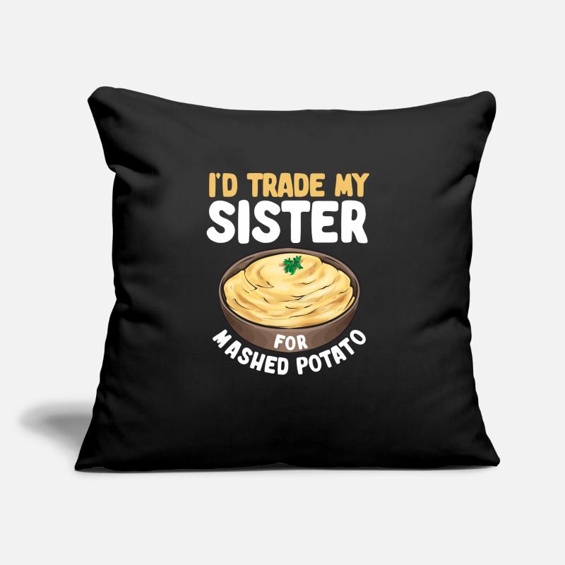 Mashed potatoes Mashed potatoes Sofa pillowcase 17,3'' x 17,3'' (45 x 45 cm)