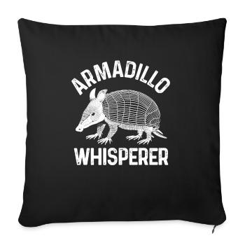 Tatou - Housse de coussin décorative 45 x 45 cm - noir - Devant