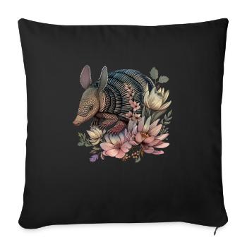 Armadillo - Sofa pillowcase 17,3'' x 17,3'' (45 x 45 cm) - black - Front