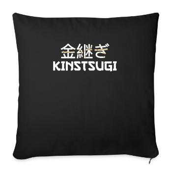 Kintsugi Kintsukuroi Imperfect japan - Sofakissenbezug 45 x 45 cm - Schwarz - Vorne