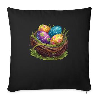 Easter Eostre Pagan Spring - Sofa pillowcase 17,3'' x 17,3'' (45 x 45 cm) - black - Front