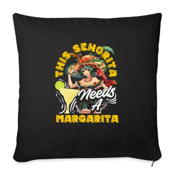 Mexikanische Fiesta Cinco De Mayo - Sofakissenbezug 45 x 45 cm - Schwarz - Vorne