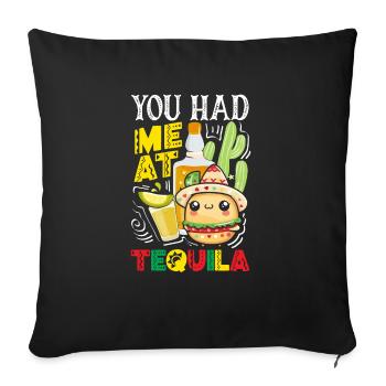 Fiesta mexicaine Cinco De Mayo - Housse de coussin décorative 45 x 45 cm - noir - Devant