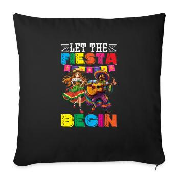 Mexikanische Fiesta Cinco De Mayo - Sofakissenbezug 45 x 45 cm - Schwarz - Vorne