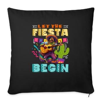 Mexikanische Fiesta Cinco De Mayo - Sofakissenbezug 45 x 45 cm - Schwarz - Vorne