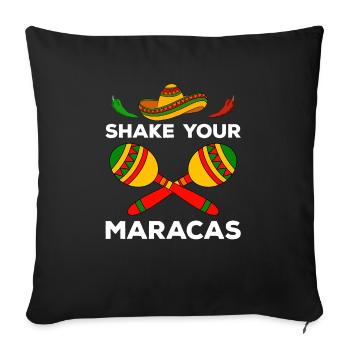Cinco de Mayo - Sofakissenbezug 45 x 45 cm - Schwarz - Vorne