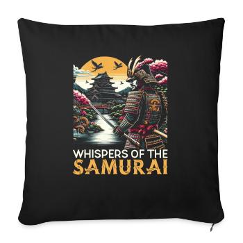 Feudal Japan Culture Japanese Kanji History - Sofa pillowcase 17,3'' x 17,3'' (45 x 45 cm) - black - Front