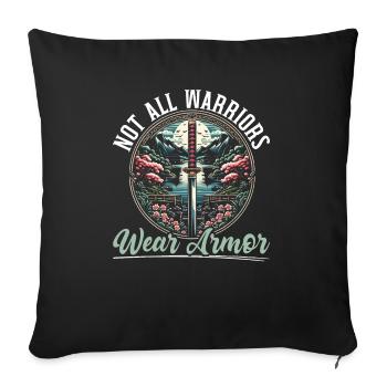 Feudal Japan Culture Japanese Kanji History - Sofa pillowcase 17,3'' x 17,3'' (45 x 45 cm) - black - Front