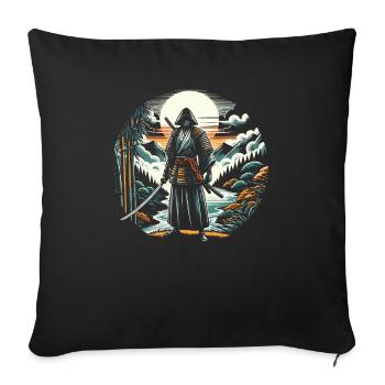 Feudal Japan Culture Japanese Kanji History - Sofa pillowcase 17,3'' x 17,3'' (45 x 45 cm) - black - Front