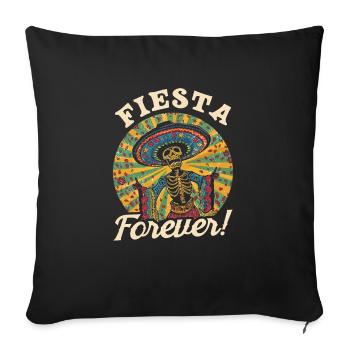 Mexican Fiesta Cinco De Mayo - Sofa pillowcase 17,3'' x 17,3'' (45 x 45 cm) - black - Front