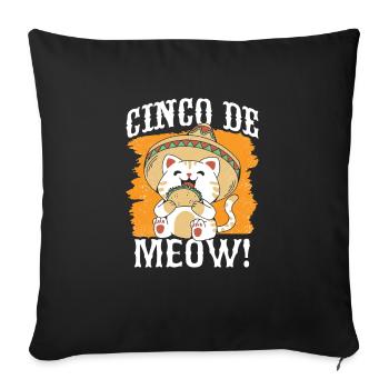 Mexican Fiesta Cinco De Mayo - Sofa pillowcase 17,3'' x 17,3'' (45 x 45 cm) - black - Front