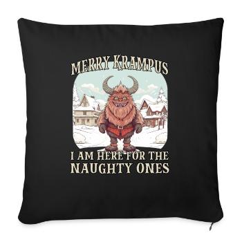 Krampus mask Krampus costume evil Santa Claus - Sofa pillowcase 17,3'' x 17,3'' (45 x 45 cm) - black - Front