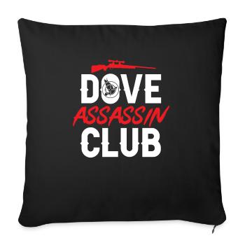 Pigeon Hunter, Pigeon Hunting, Pigeons - Sofa pillowcase 17,3'' x 17,3'' (45 x 45 cm) - black - Front