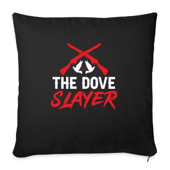 Pigeon Hunter, Pigeon Hunting, Pigeons - Sofa pillowcase 17,3'' x 17,3'' (45 x 45 cm) - black - Front