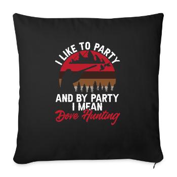 Pigeon Hunter, Pigeon Hunting, Pigeons - Sofa pillowcase 17,3'' x 17,3'' (45 x 45 cm) - black - Front