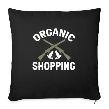 Pigeon Hunter, Pigeon Hunting, Pigeons - Sofa pillowcase 17,3'' x 17,3'' (45 x 45 cm) - black - Front