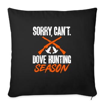 Pigeon Hunter, Pigeon Hunting, Pigeons - Sofa pillowcase 17,3'' x 17,3'' (45 x 45 cm) - black - Front