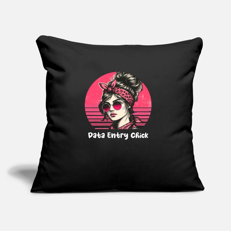 Woman Data Entry Chick Data Entry Clerk Sofa pillowcase 17,3'' x 17,3'' (45 x 45 cm)