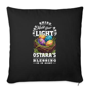 Easter Eostre Pagan Spring - Sofa pillowcase 17,3'' x 17,3'' (45 x 45 cm) - black - Front