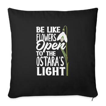 Easter Eostre Pagan Spring - Sofa pillowcase 17,3'' x 17,3'' (45 x 45 cm) - black - Front
