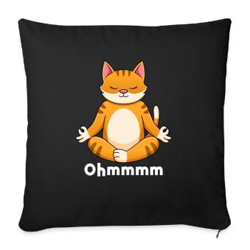 Yoga, Meditate, Consciousness, Meditation - Sofa pillowcase 17,3'' x 17,3'' (45 x 45 cm) - black - Front