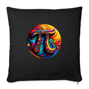 Pi Day Nerd Geek Love Math Pi Symbole Enfants Hommes - Housse de coussin décorative 45 x 45 cm - noir - Devant
