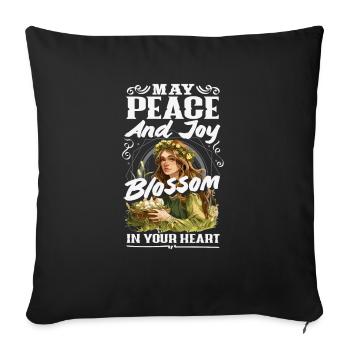 Easter Eostre Pagan Spring - Sofa pillowcase 17,3'' x 17,3'' (45 x 45 cm) - black - Front