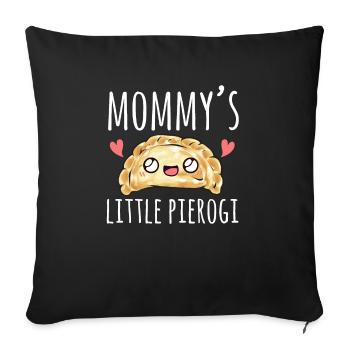 Polish Food Pierogi - Sofa pillowcase 17,3'' x 17,3'' (45 x 45 cm) - black - Front