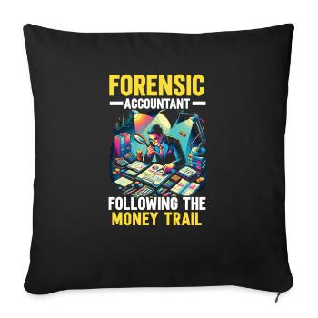 Forensic Accountant Profession Audit Accounting - Sofa pillowcase 17,3'' x 17,3'' (45 x 45 cm) - black - Front