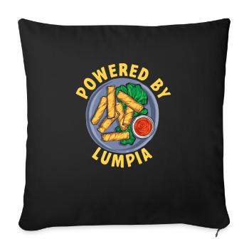 Lumpia Cuisine philippine Philippines - Housse de coussin décorative 45 x 45 cm - noir - Devant