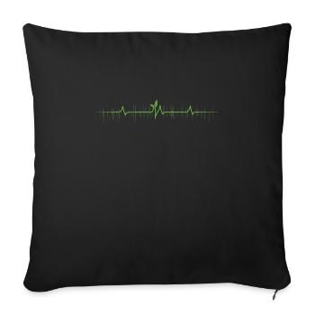 Microgreen Agriculture Gardening - Sofa pillowcase 17,3'' x 17,3'' (45 x 45 cm) - black - Front