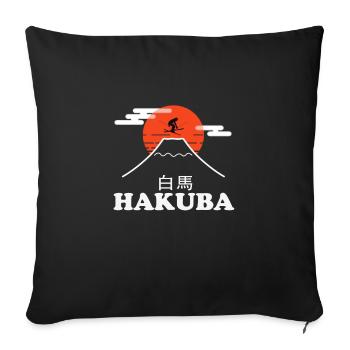 Hakuba Skier Hakuba Skis - Sofa pillowcase 17,3'' x 17,3'' (45 x 45 cm) - black - Front