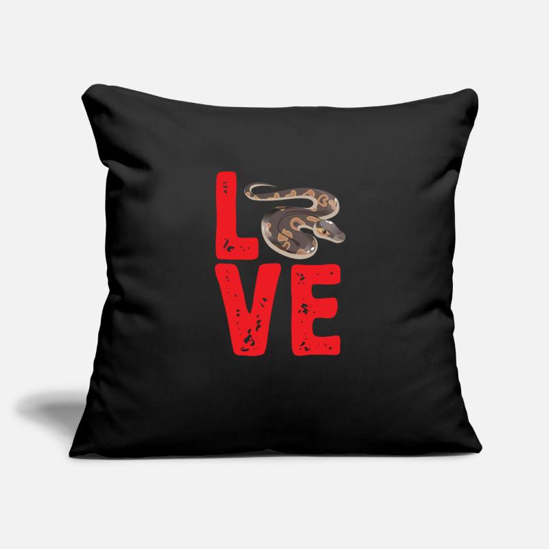 Ball Python Snake King Python Housse de coussin décorative 45 x 45 cm