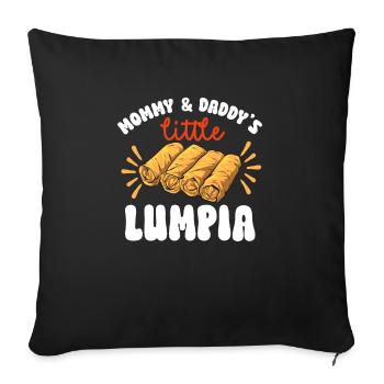 Lumpia Filipino Food Philippines - Housse de coussin décorative 45 x 45 cm - noir - Devant
