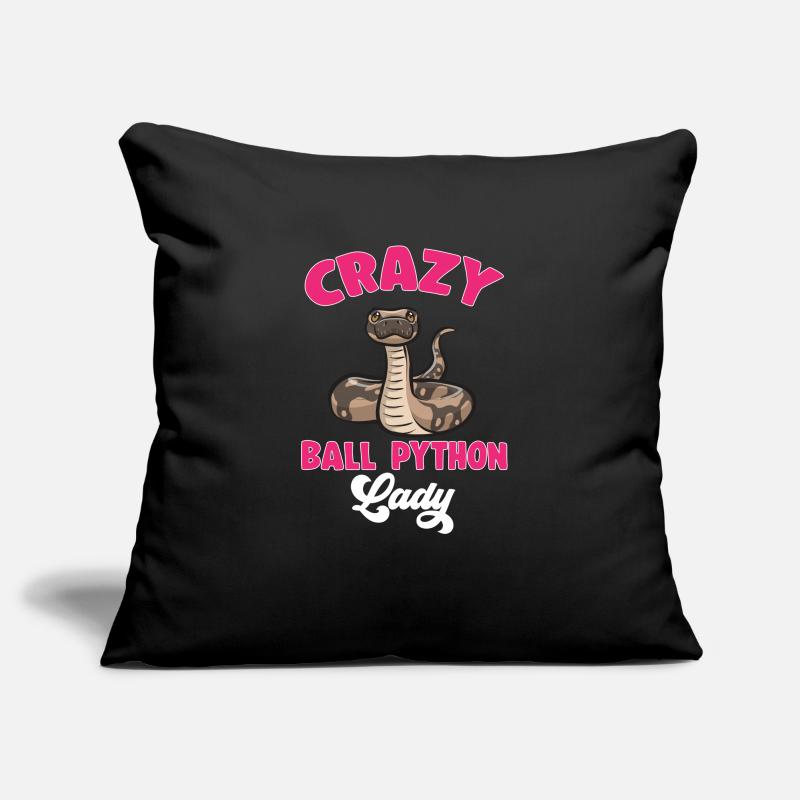 Ball Python Snake King Python Housse de coussin décorative 45 x 45 cm