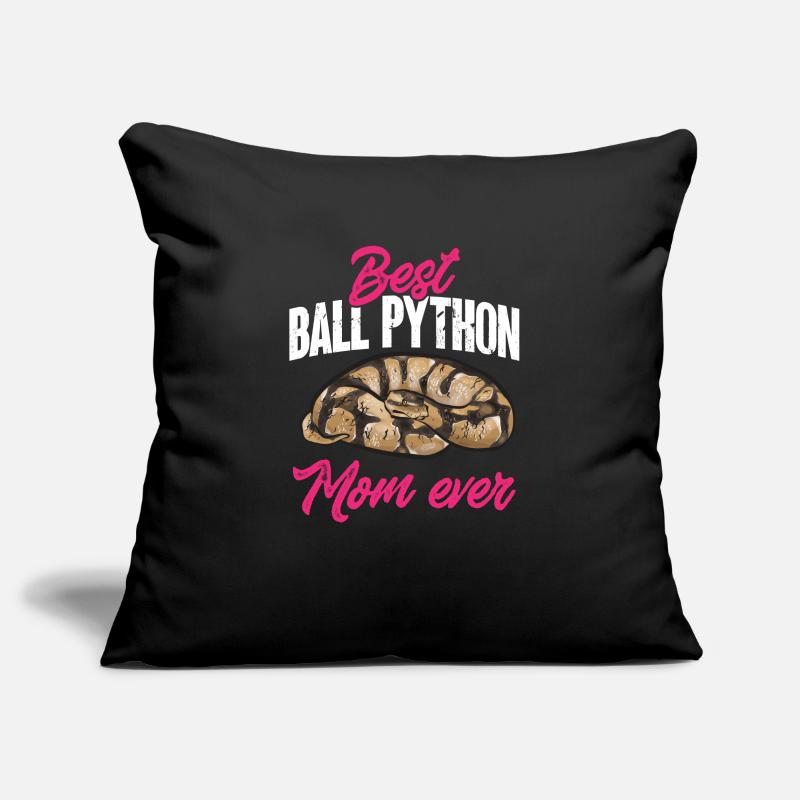 Ball Python Snake King Python Housse de coussin décorative 45 x 45 cm