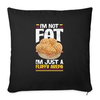 Arepas Colombien Venezuela Nourriture - Housse de coussin décorative 45 x 45 cm - noir - Devant