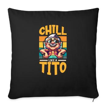 Tito Filipino Uncle Philippines Best Uncle Ever - Sofa pillowcase 17,3'' x 17,3'' (45 x 45 cm) - black - Front