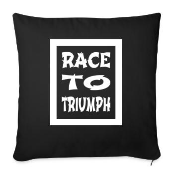 Des expériences palpitantes, du plaisir alimenté par l’adrénaline - Housse de coussin décorative 45 x 45 cm - noir - Devant