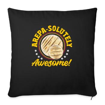 Arepas Colombian Venezuela Food - Sofa pillowcase 17,3'' x 17,3'' (45 x 45 cm) - black - Front