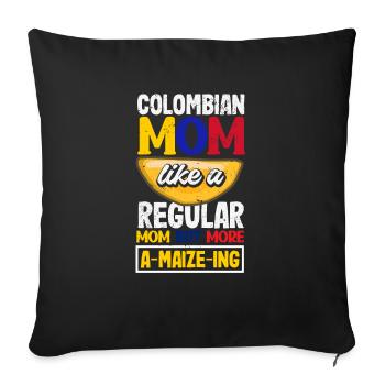 Arepas Colombian Venezuela Food - Sofa pillowcase 17,3'' x 17,3'' (45 x 45 cm) - black - Front