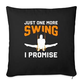 Ring Gymnastics Gymnastics - Sofa pillowcase 17,3'' x 17,3'' (45 x 45 cm) - black - Front