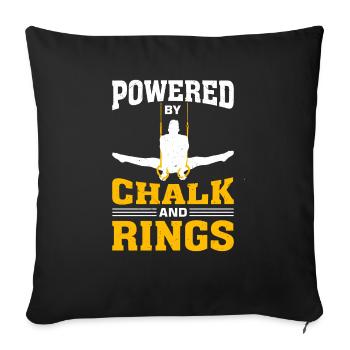 Ring Gymnastics Gymnastics - Sofa pillowcase 17,3'' x 17,3'' (45 x 45 cm) - black - Front