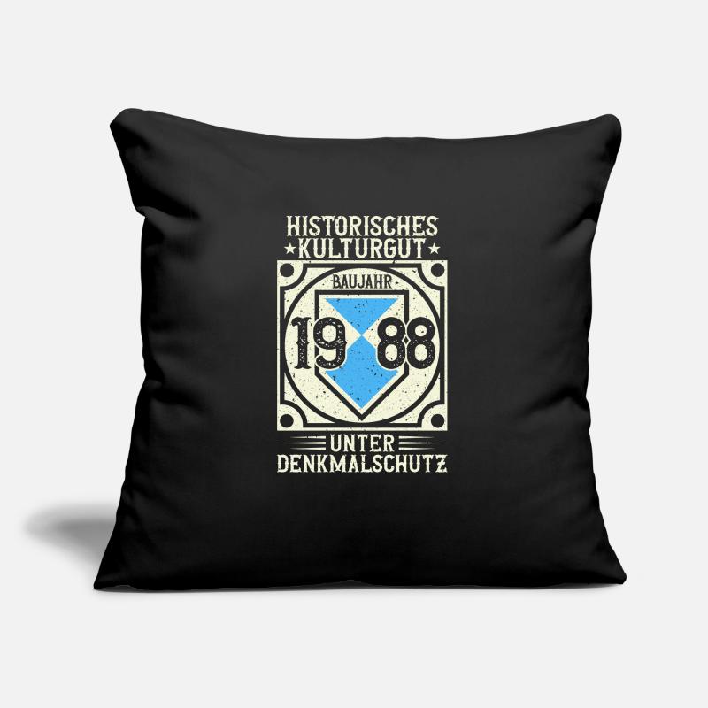 Construit en 1988 Né, Né en 1988 Housse de coussin décorative 45 x 45 cm