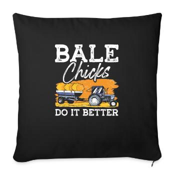 Arepas Colombien Venezuela Nourriture - Housse de coussin décorative 45 x 45 cm - noir - Devant