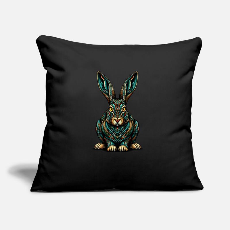 Mandala Kunst Jackrabbit Jackrabbit Jackrabbits Sofakissenbezug 45 x 45 cm