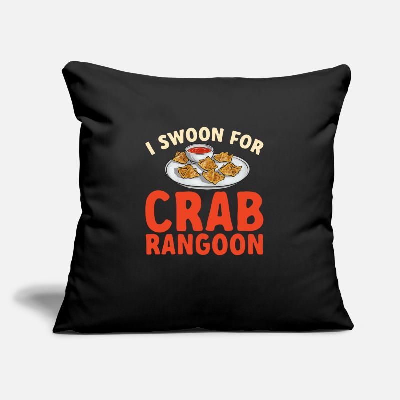 Krabben Rangoon Crab Rangoon Sofakissenbezug 45 x 45 cm